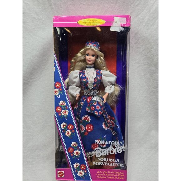 Norwegian Barbie Doll of The World Norway Collector Edition In Flawed Box - Picture 2 of 10
